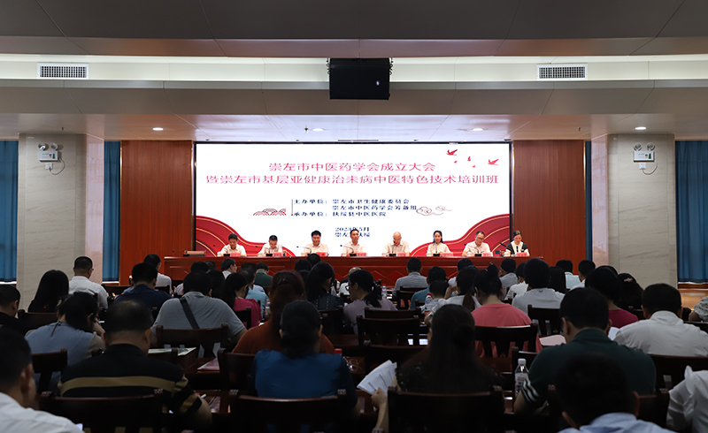 崇左市中医药学会在空港院区成立