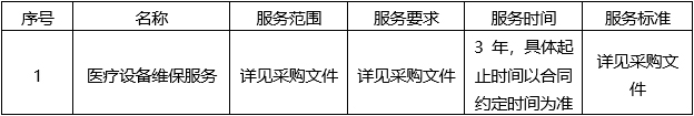 广西国建项目管理有限公司关于医疗设备维保服务项目（GXZC2026-C3-001203-GXGJ）成交结果公告